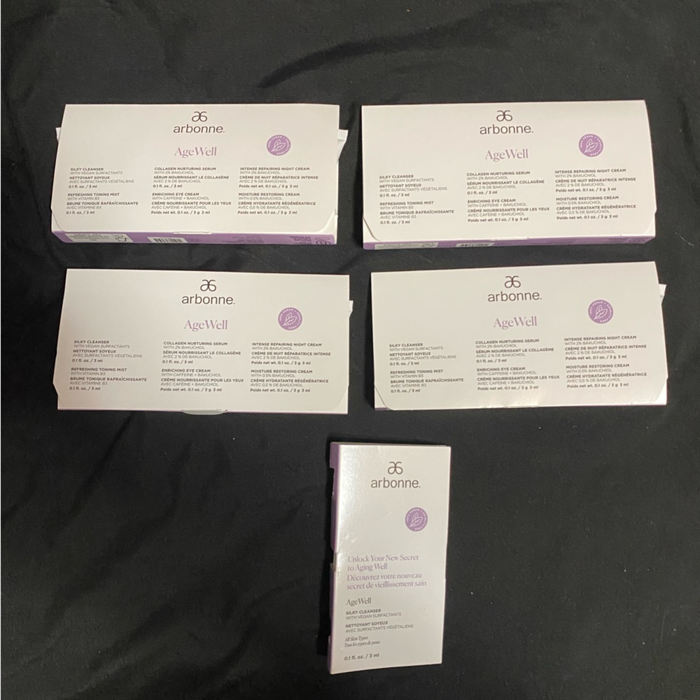 5 Arbonne AgeWell samples